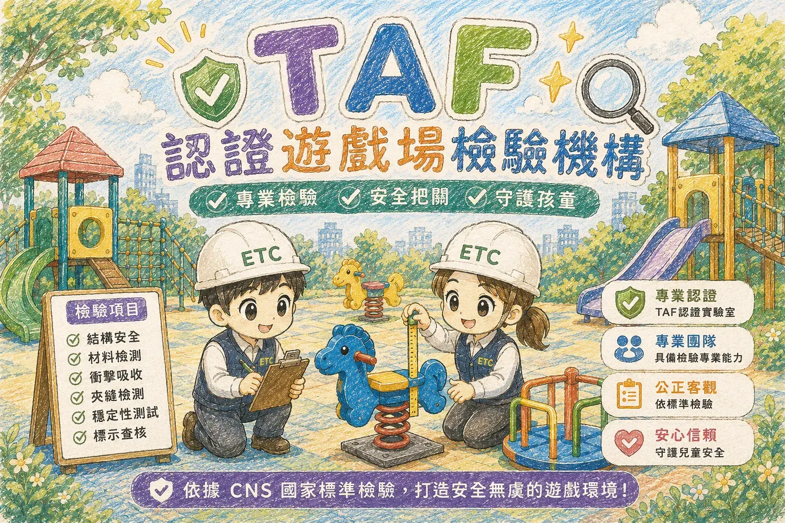 TAF 認證遊戲場檢驗機構
