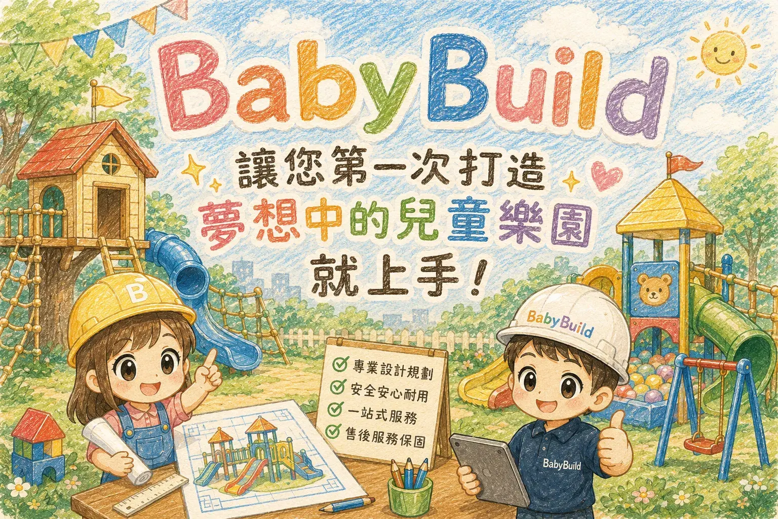 BabyBuild 讓您第一次打造夢想中的兒童樂園就上手